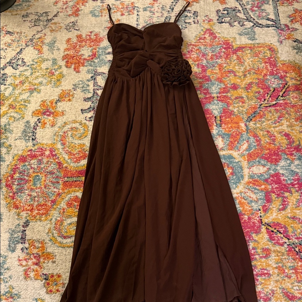 Chic Chocolate Brown Maxi Dress